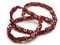 64 6mm Red Black and White Evil Eye Small Smooth Flat Square Disc Glass Beads